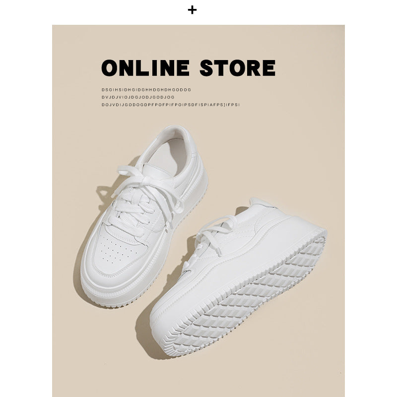 Height Increasing Insole Platform White Female Summer Pearl Breathable Women's Casual Shoes