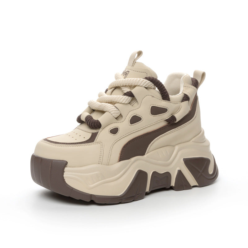 Women's Autumn Invisible Elevated Korean Style Daddy Men's Shoes