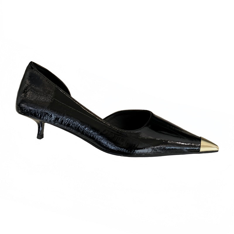 Women's Pumps Stiletto High-grade Design Sense Niche Pointed Side Heels