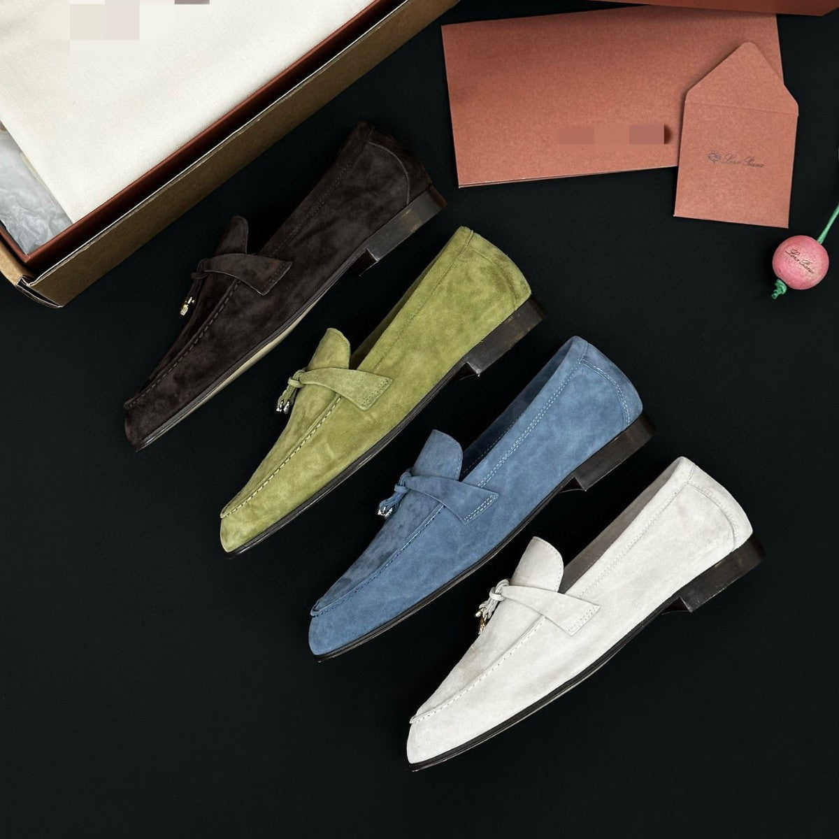 Women's Spring Original Single Genuine Retro Slip-on Tods Loafers