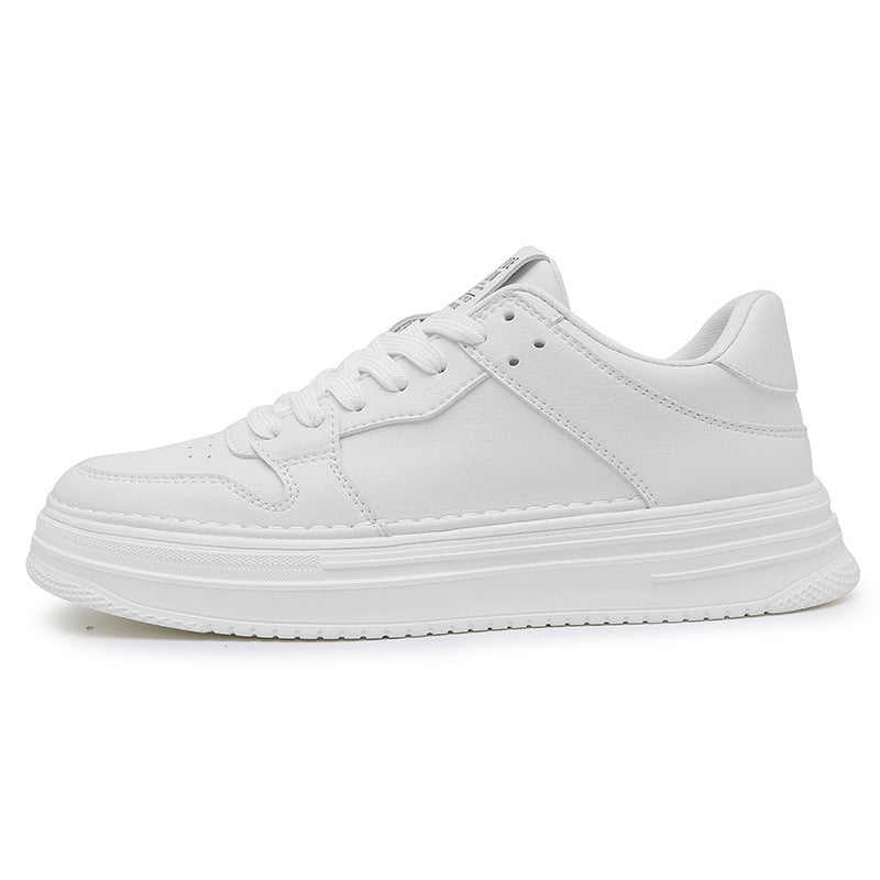 Men's White Winter Fashion Thick-soled Surface Increased Sneakers