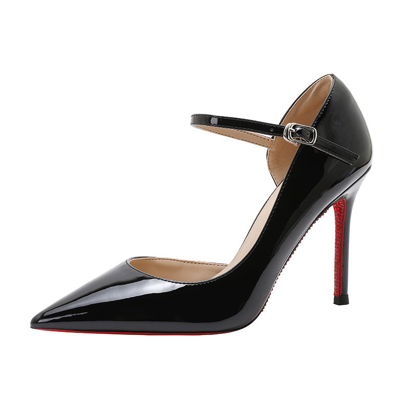 Women's Beautiful Black High Stiletto Pointed Toe Women's Fashion Shoes