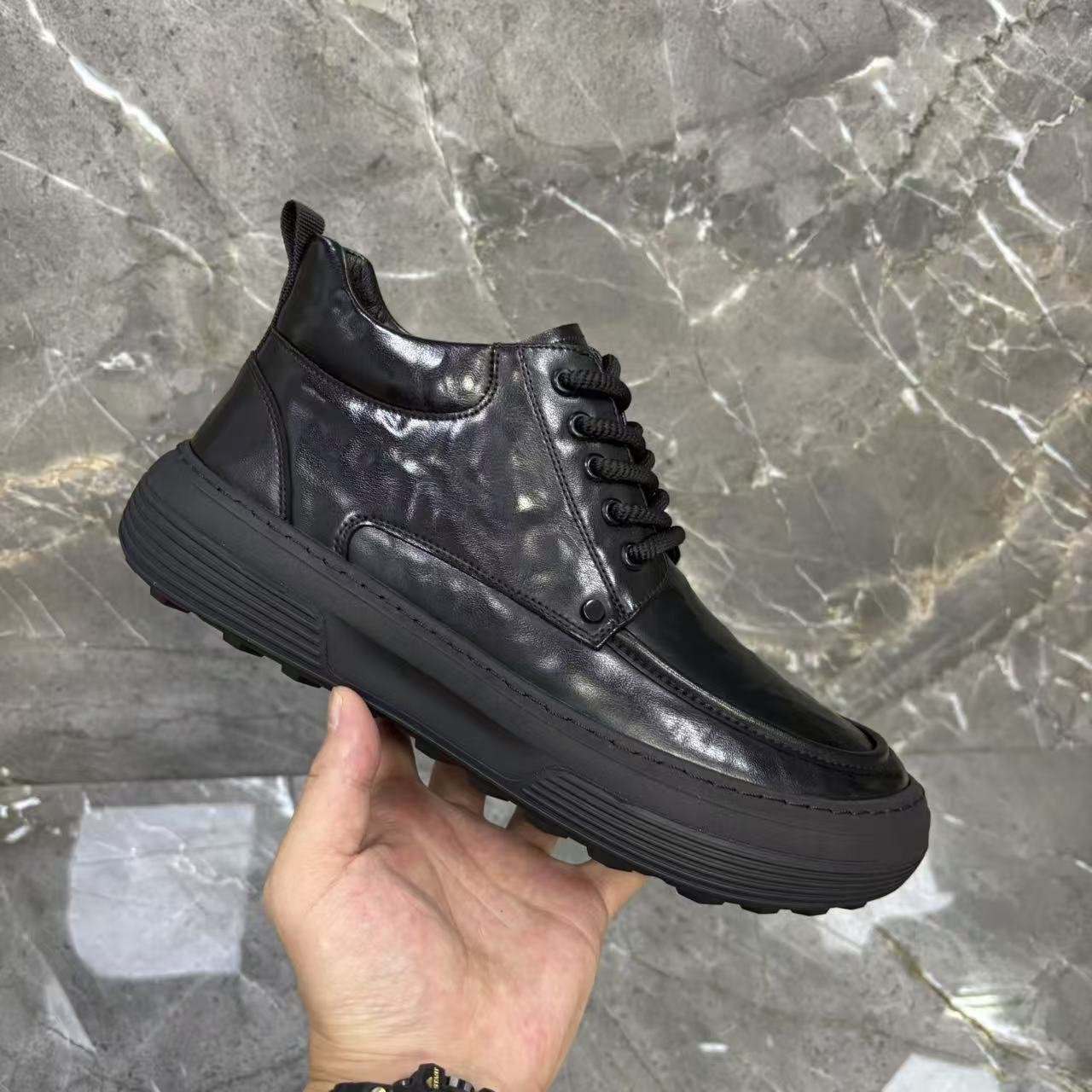 Men's Genuine Autumn Versatile Fashion Cowhide Soft Men's Business Leather Shoes