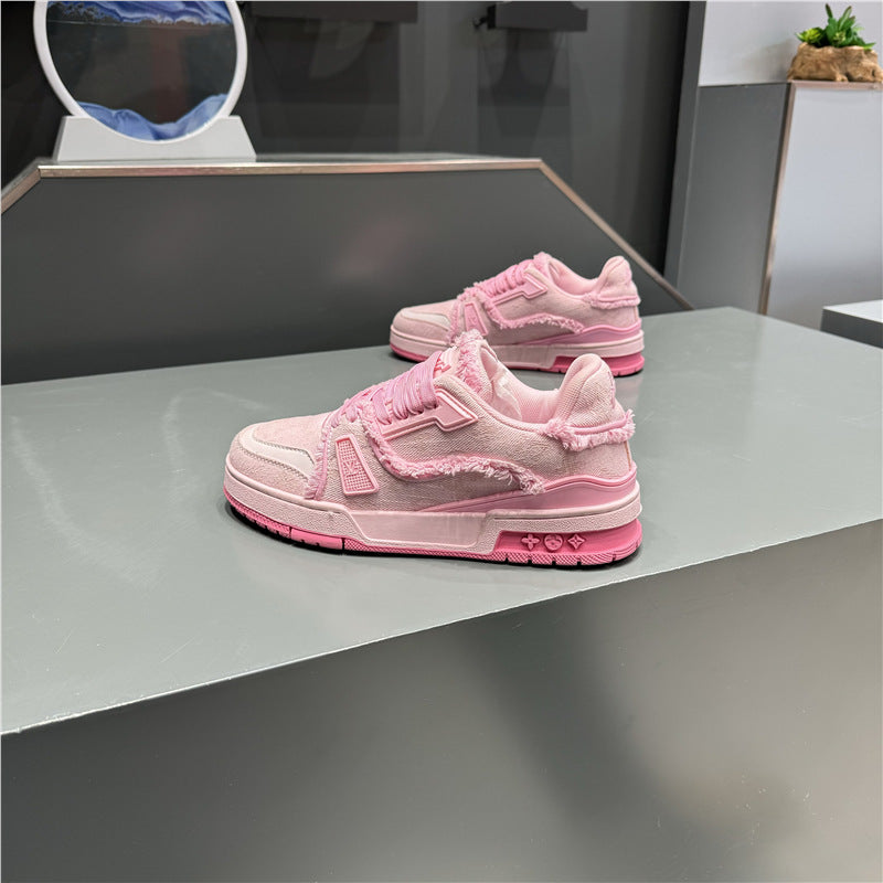 Women's & Men's Four Fashion Platform Trend Comfortable Sneakers