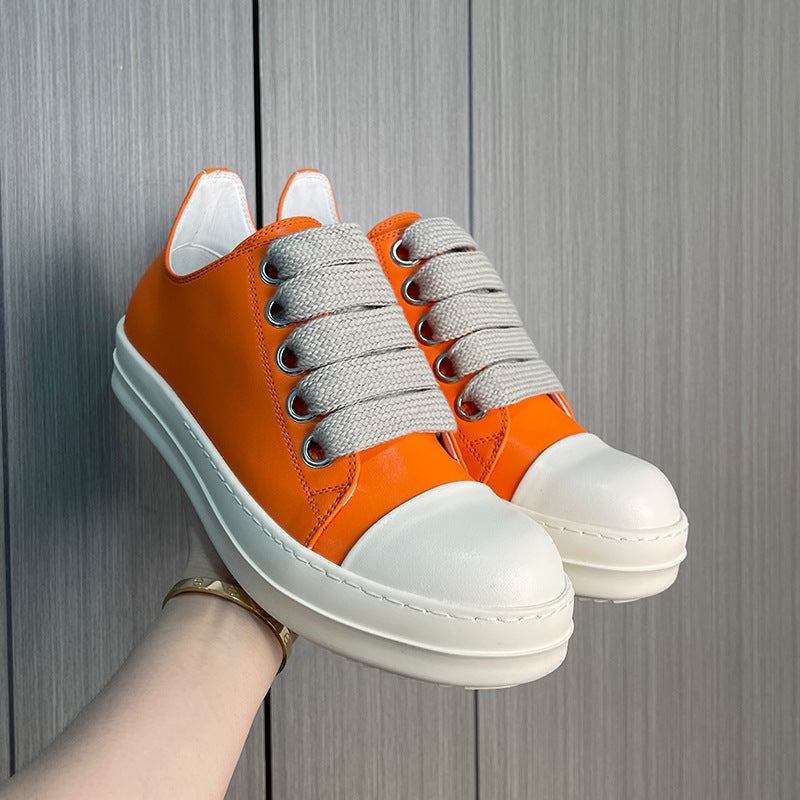 Men's Thick Shoelace Breathable Sole Height Increasing Men's Board Shoes