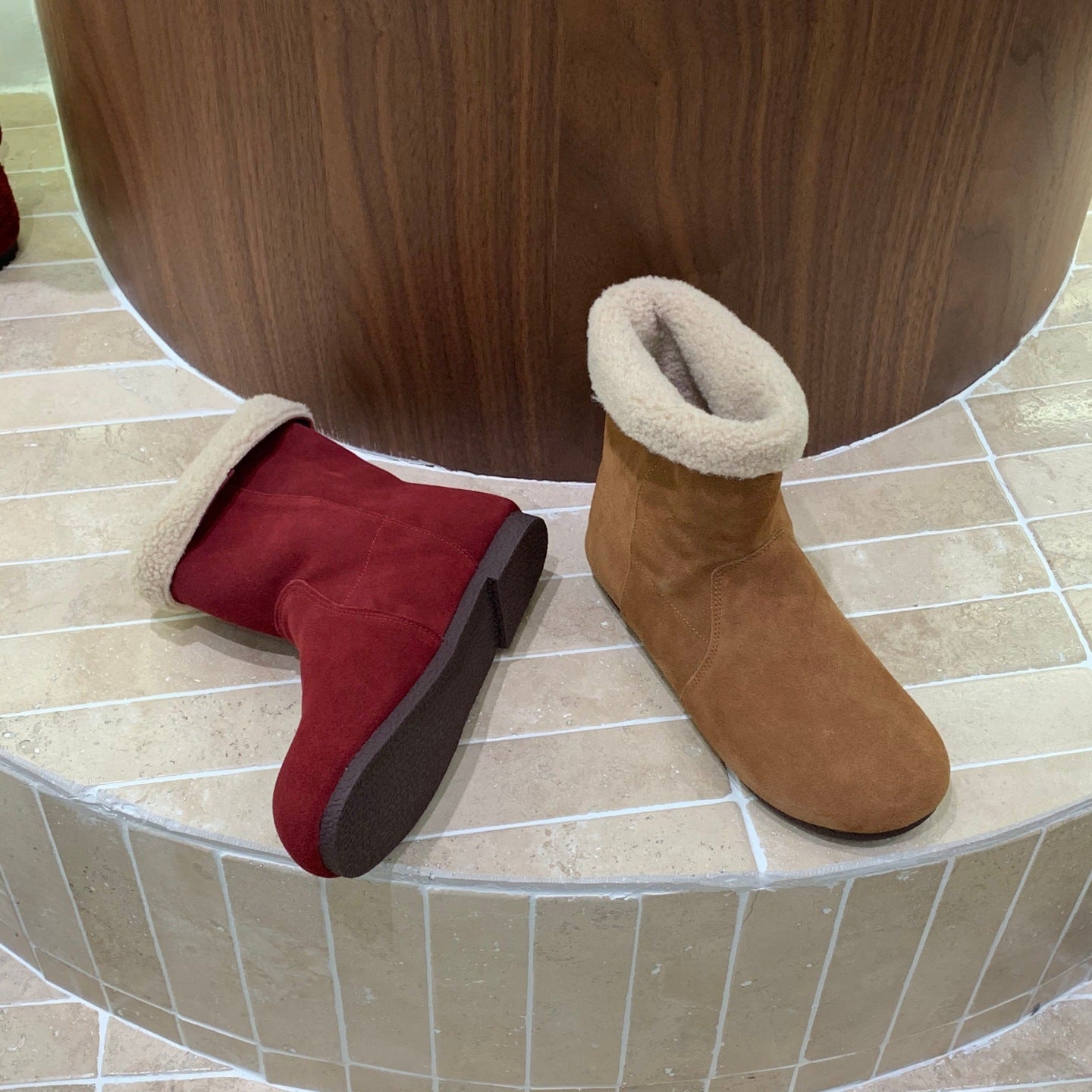 Women's Vintage Martin Korean Matte Big Toe Sleeve Women's Leather Boots
