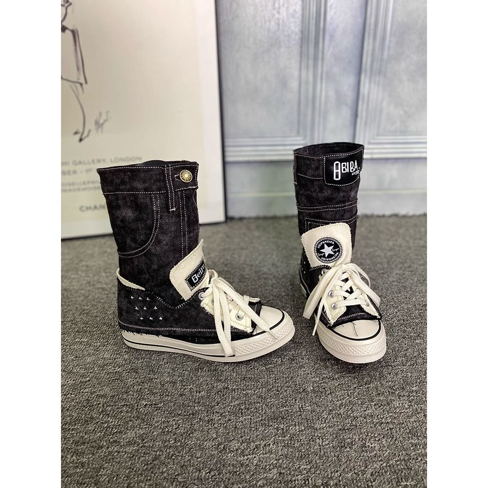 Women's Summer Thin Height Increasing Insole Comfortable Sweet Cool Women's Canvas Shoes