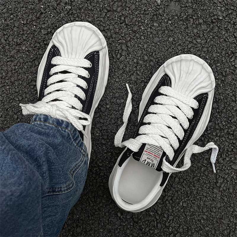 Women's & Men's Sole Shell Toe Dissoed Couples For Thick Sneakers