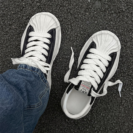 Women's & Men's Sole Shell Toe Dissoed Couples For Thick Sneakers