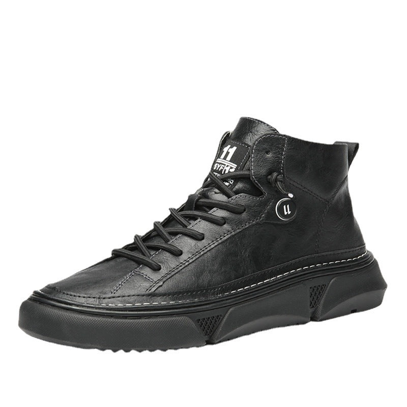 Men's Oversized Autumn Thin Black Sports Large Sneakers