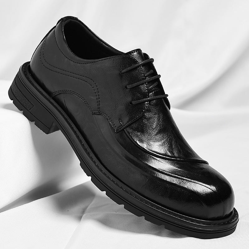 Men's Toe Trendy British Formal Wear Plus Leather Shoes