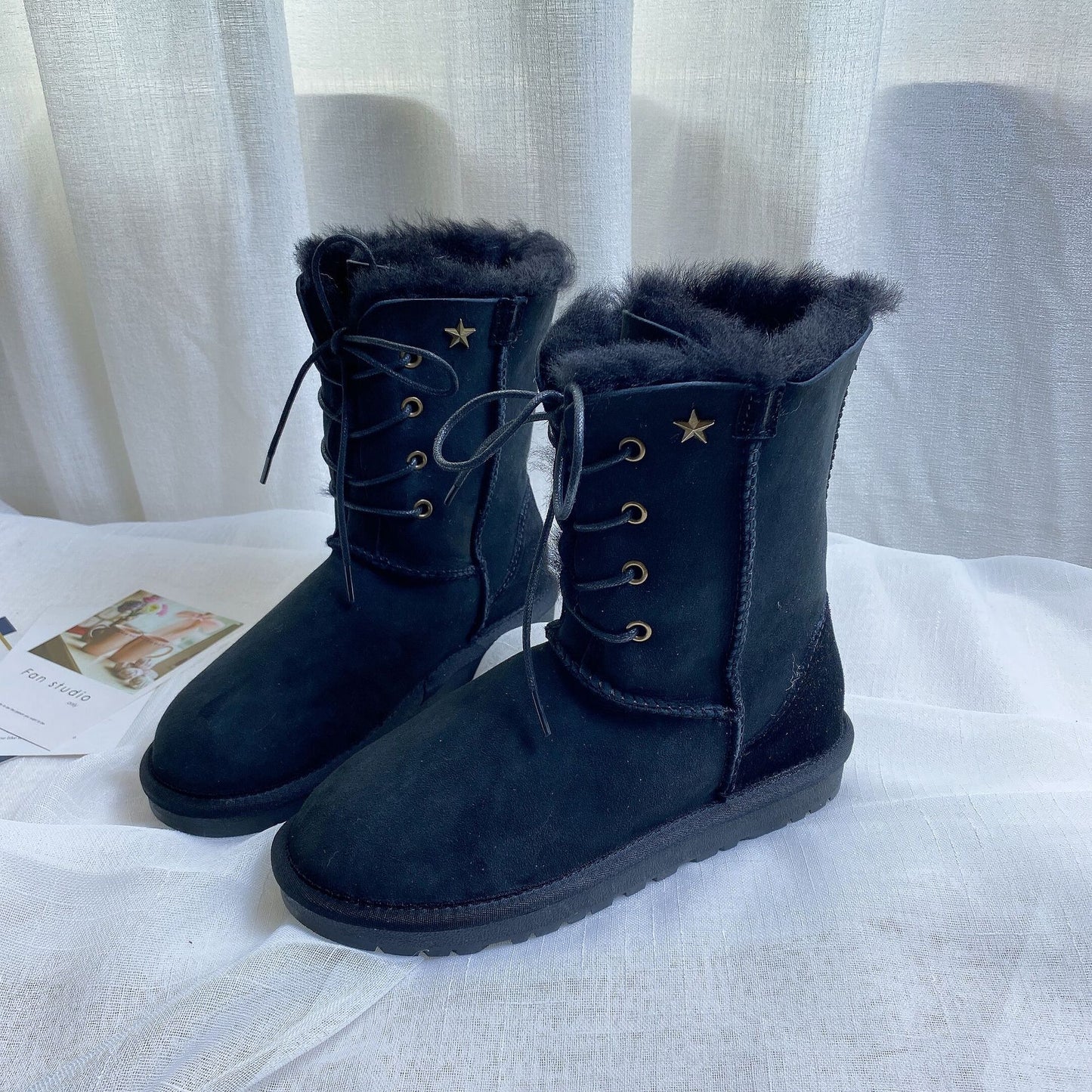 Women's Fur Goddess Two-way Martin Warm Thickened Boots