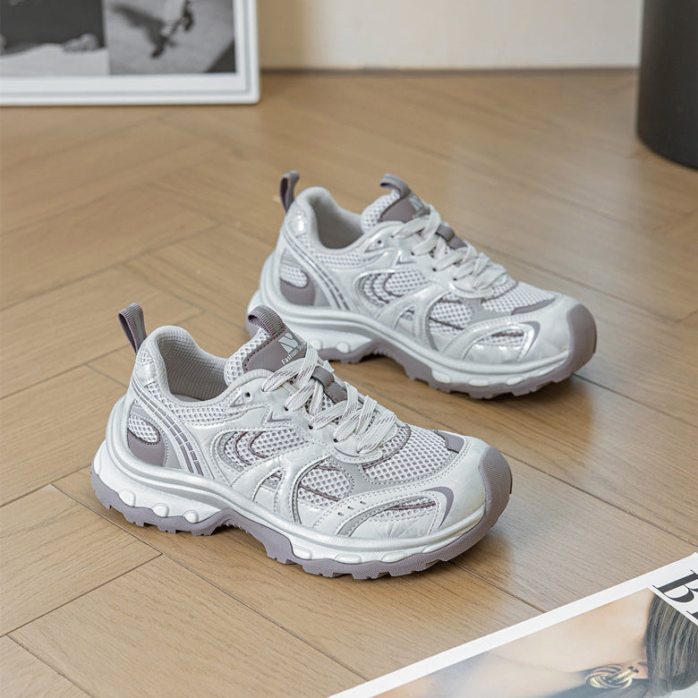 Women's Embroidered Daddy Mesh Elevator Wild Sports Women's Shoes