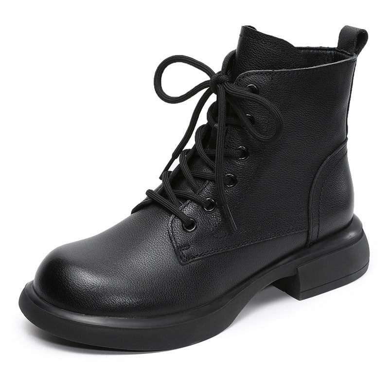 Durable Classic Women's Genuine Martin Skinny Women's Leather Boots