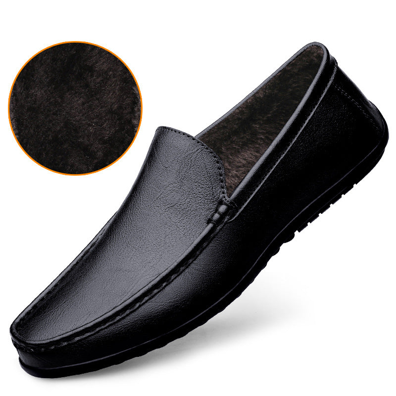Men's Pedal Genuine Lazy Doug Feeling Soft Bottom Business Men's Casual Shoes