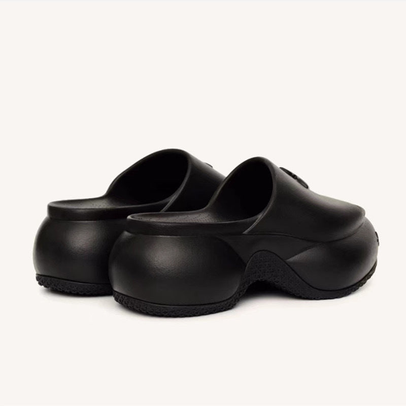 Version Summer Cruciate Flower Platform Thick Bottom Muffin Increased Slippers