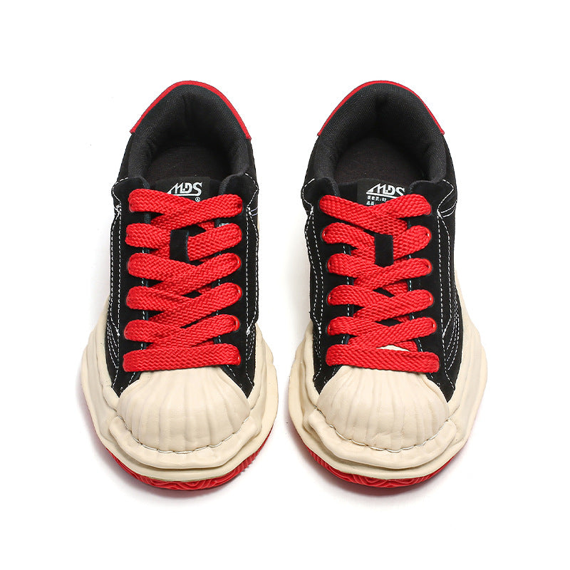 Fashion Tiger Head Dissoed Personality Retro Shell Toe Thick Bottom Women's Board Shoes