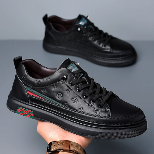 Men's Summer Increased White Soft Bottom Surface Sneakers