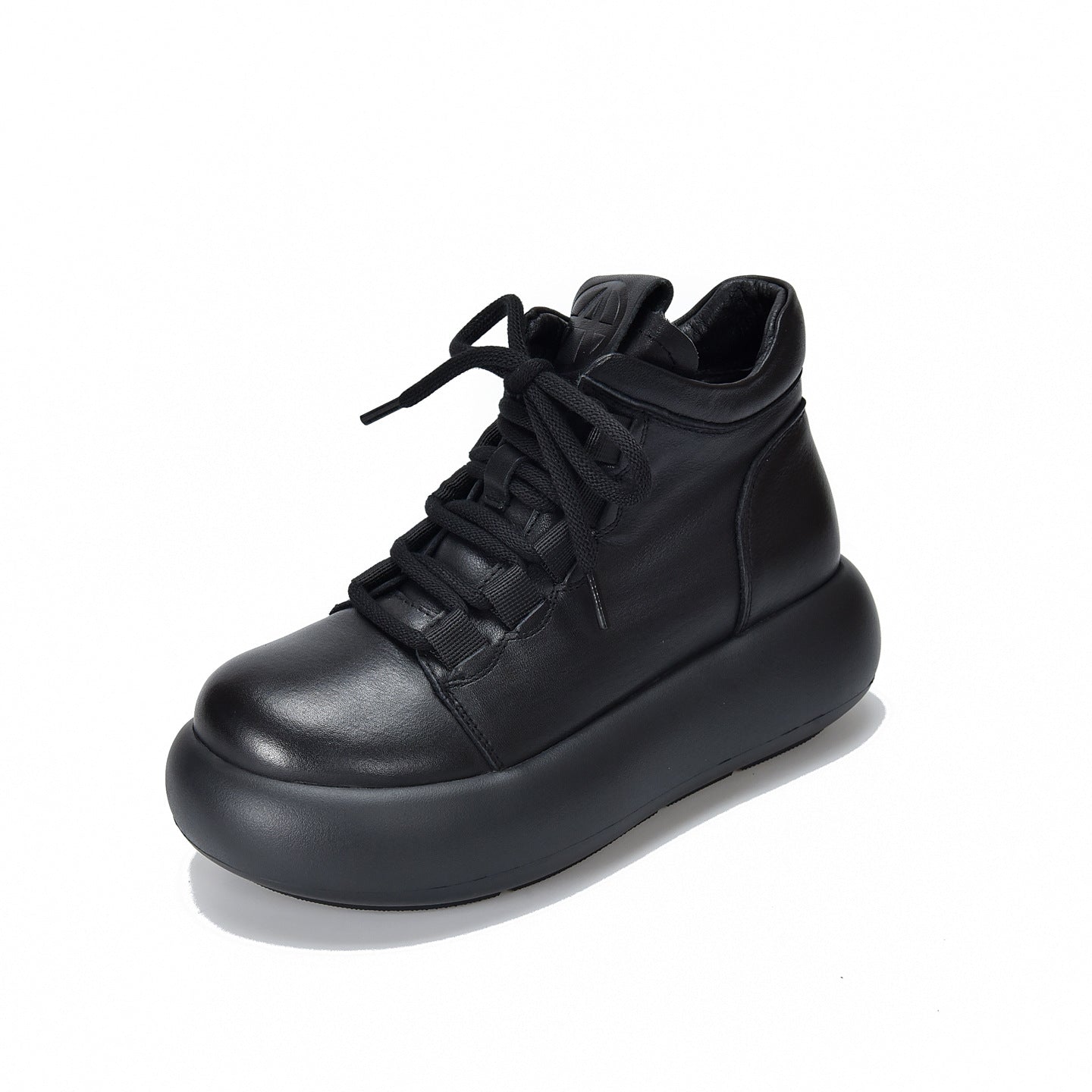 Women's Lightweight Platform Booties Retro Short Martin Boots