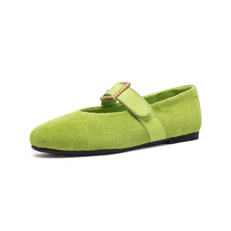 Women's Bottom Pumps First Layer Cattlehide Fashion Women's Casual Shoes