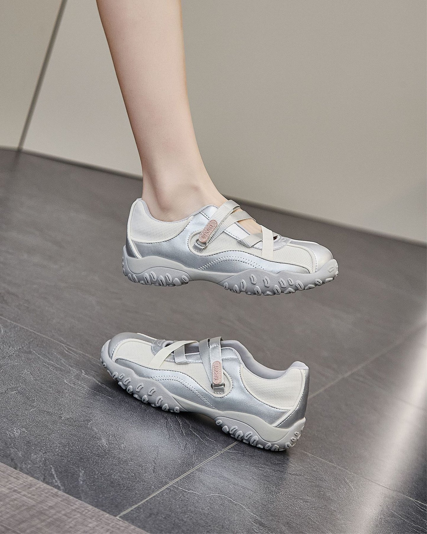 Women's Ballet Style Platform Mary Jane Shallow Mouth Sandals