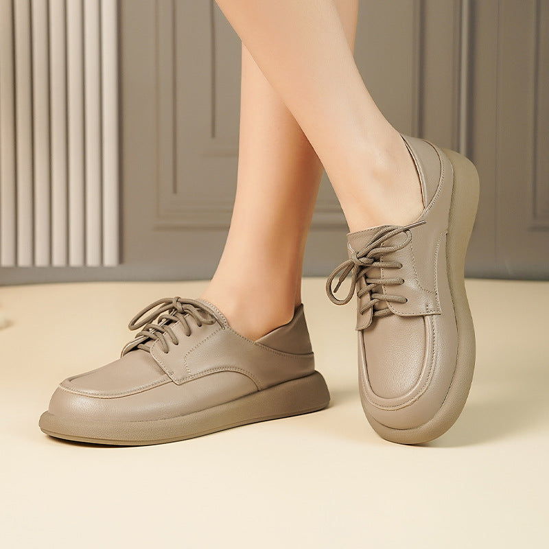 Women's Flat Soft Thin Genuine Spring Versatile Plus Women's Casual Shoes