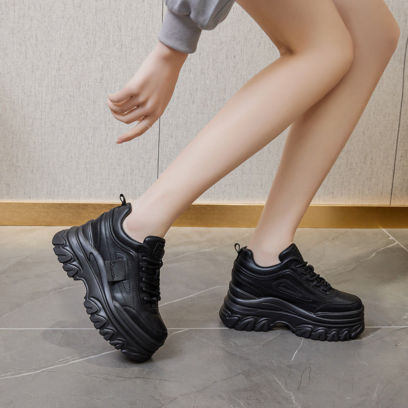 Women's Dad Spring Breathable Platform Height Increasing Women's Casual Shoes