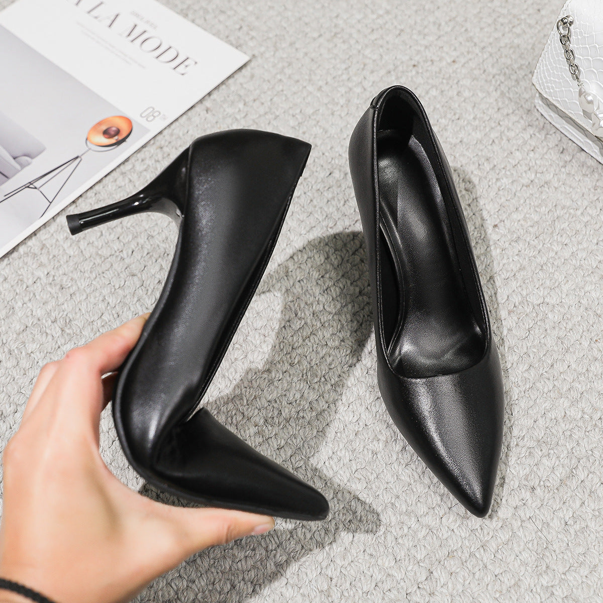 Women's Sexy French Style Not Tired High Stiletto Low-cut Women's Fashion Shoes