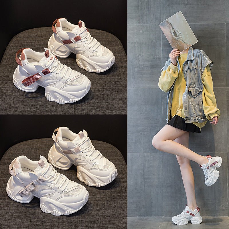 Women's Autumn Platform Height Increasing Insole Popular Version Women's Casual Shoes