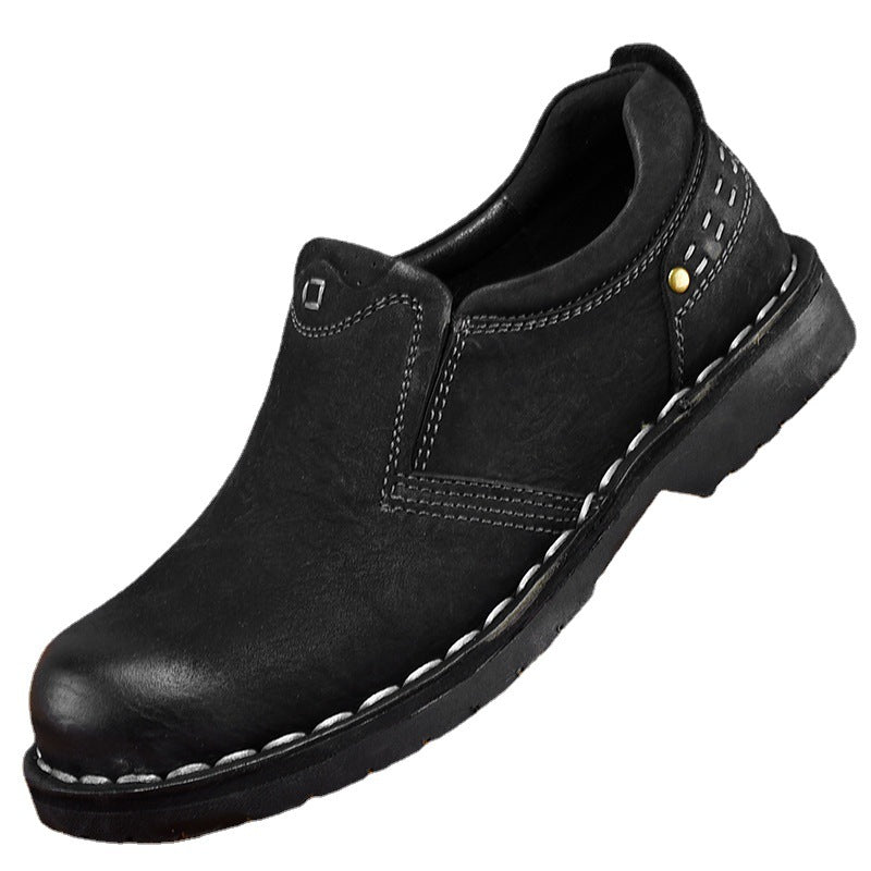 Men's Layer Cowhide Genuine Fashion Retro Big Casual Shoes