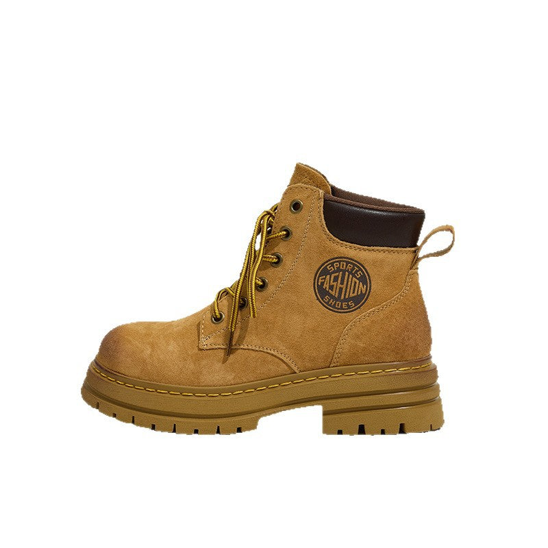 Women's & Men's Platform Martin British Style Worker Short With Boots