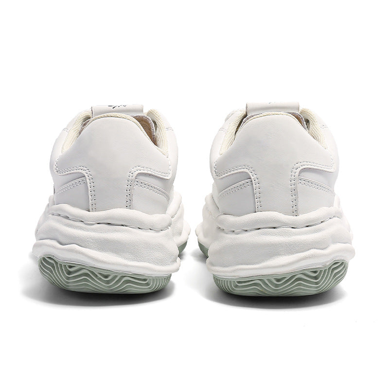 Design Embroidery Shell Toe Dissoed Thick-soled Easy Sneakers
