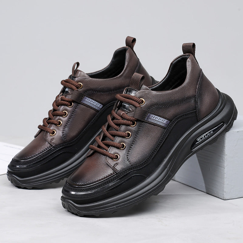 Men's First Layer Calf Autumn Genuine Lightweight Sneakers