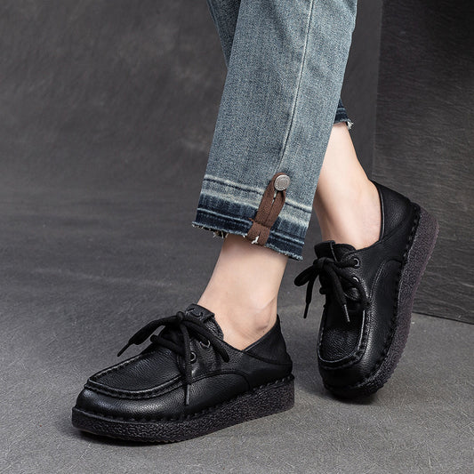 Women's & Men's First Layer Cowhide Vintage Beef Tendon Casual Shoes