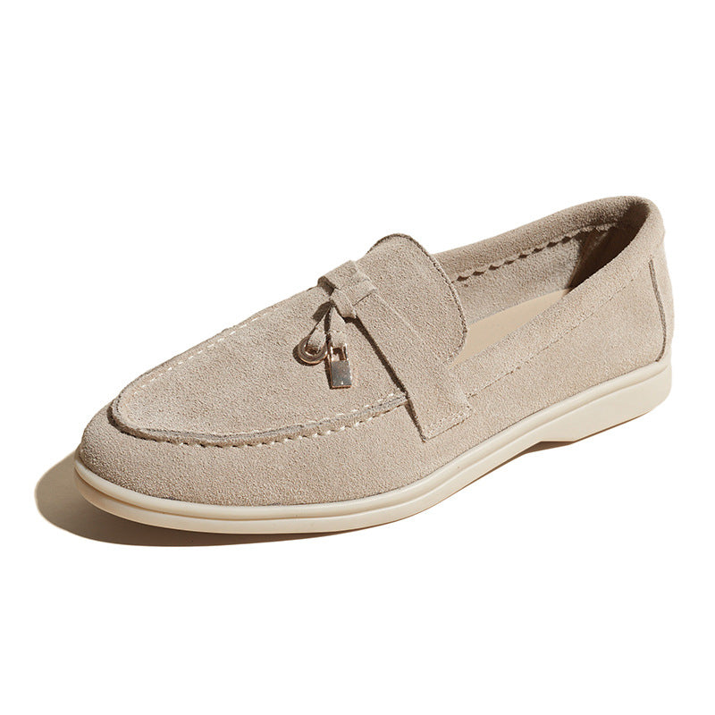 Winter Warm Lovers Fleece-lined One Pedal Loafers