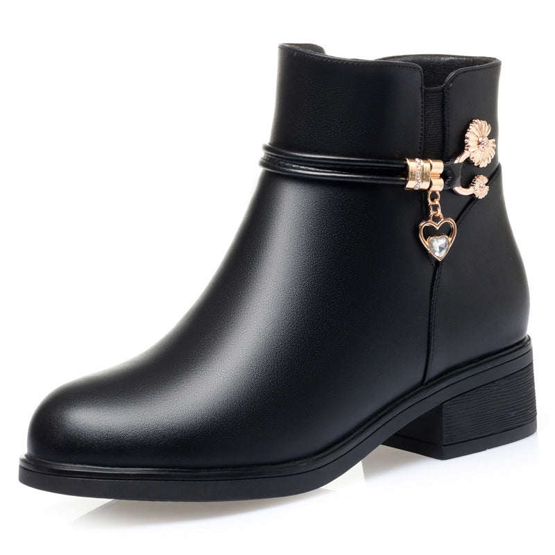 Women's Cotton Low Soft Bottom Fleece-lined Warm Women's Shoes