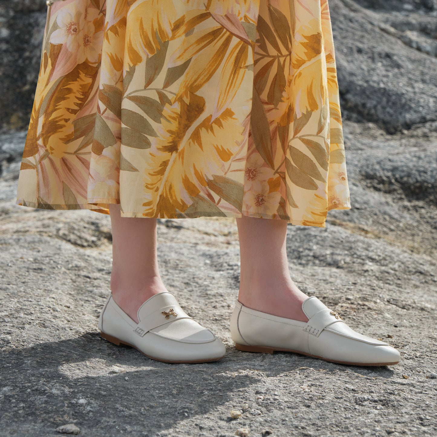 Women's Round Toe Flat Bottom Ballet Sheepskin Casual Shoes