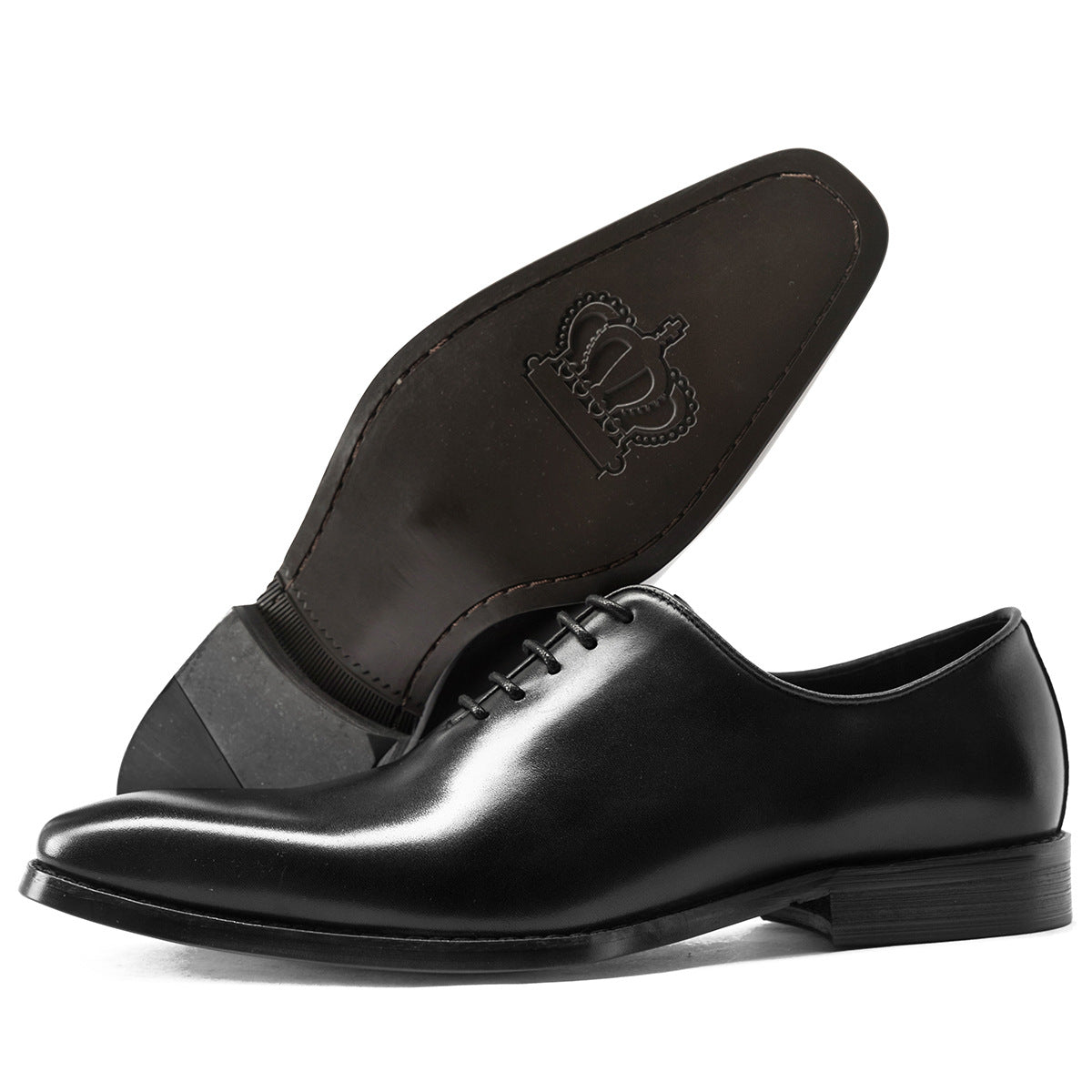 Men's Oxford Business Formal Wear Handmade Cowhide Brushed British Leather Shoes