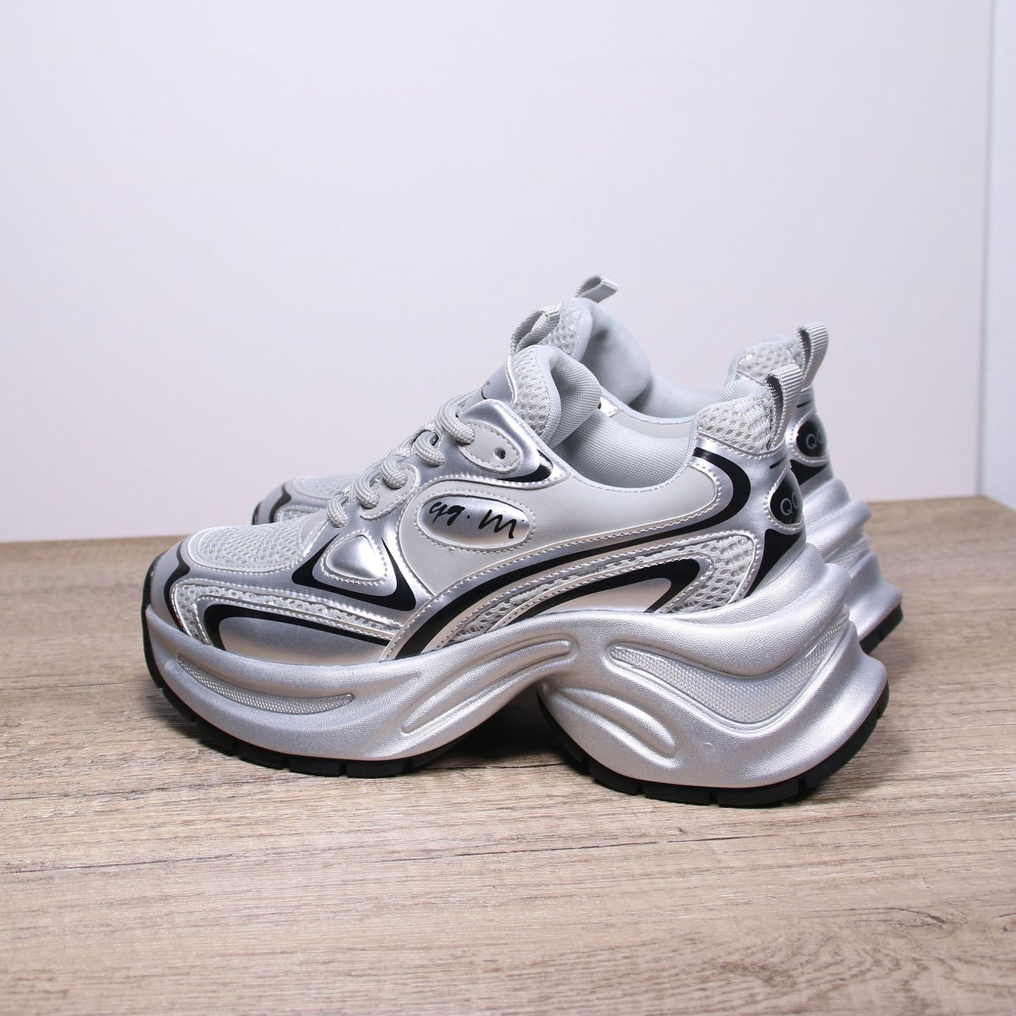 Women's Sier Dad Genuine Platform Mesh Surface Women's Casual Shoes