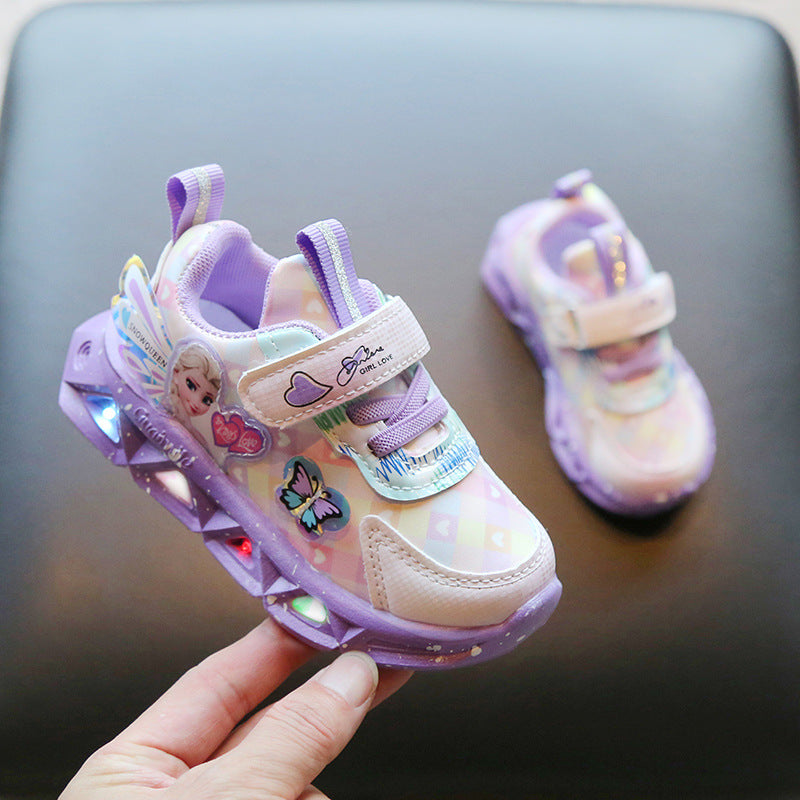 Children's Aisha Princess With Light Soft Bottom Kid's Sneakers