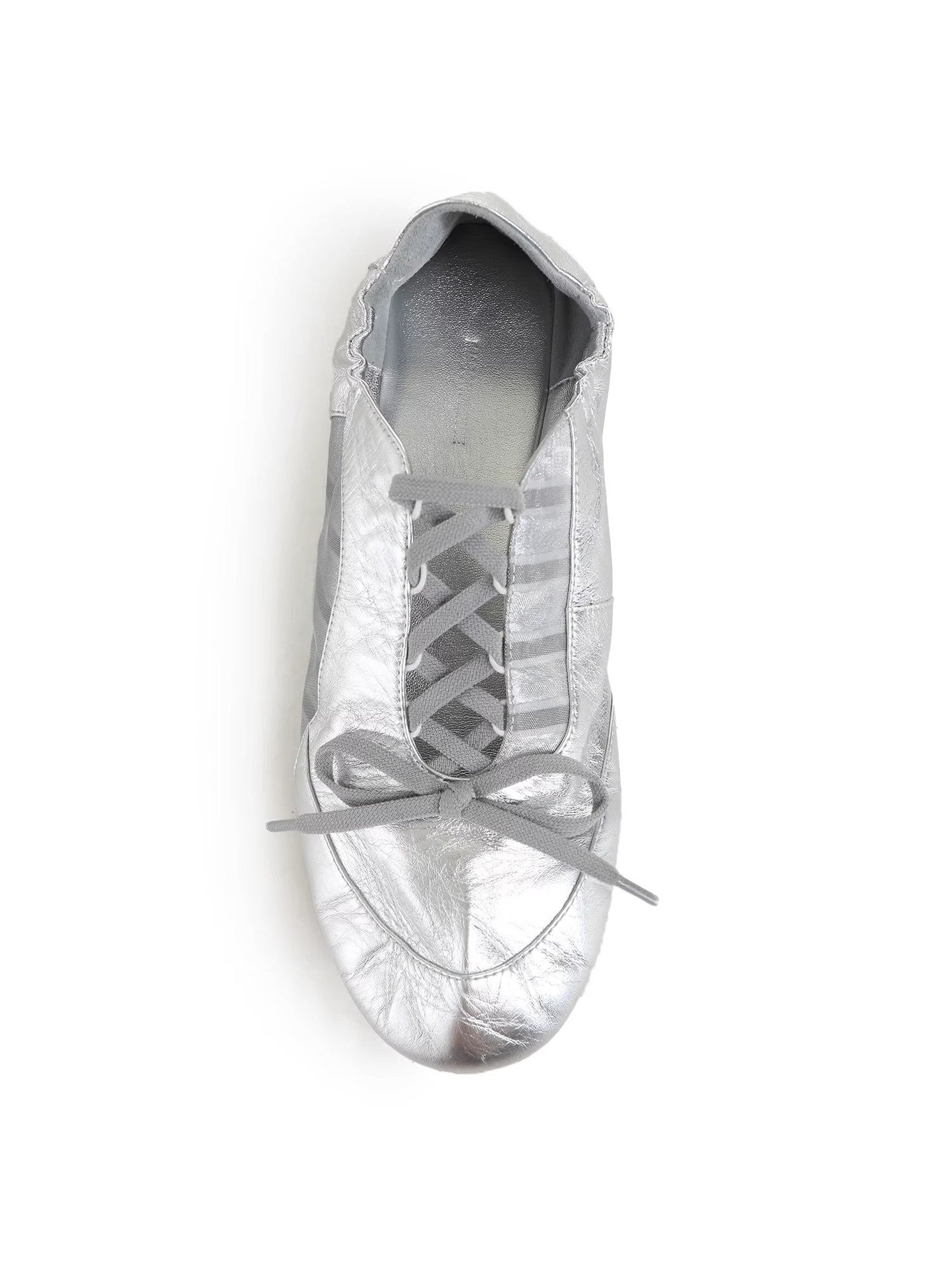 Women's Ballet Comfortable German Training Summer Bow Flat Stitching Lace Women's Casual Shoes