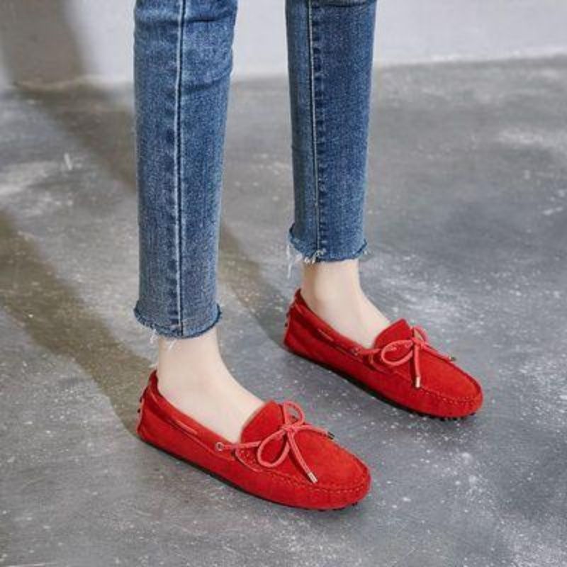 Women's Doug Single Autumn Summer Korean Fashion Shallow Mouth Loafers