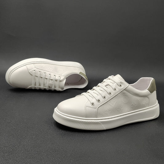 Men's New Trendy White Light Luxury Sneakers