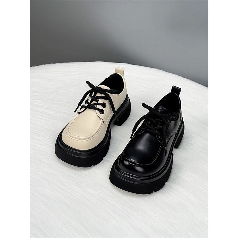 Women's Genuine Platform British Style College Small Women's Fashion Shoes