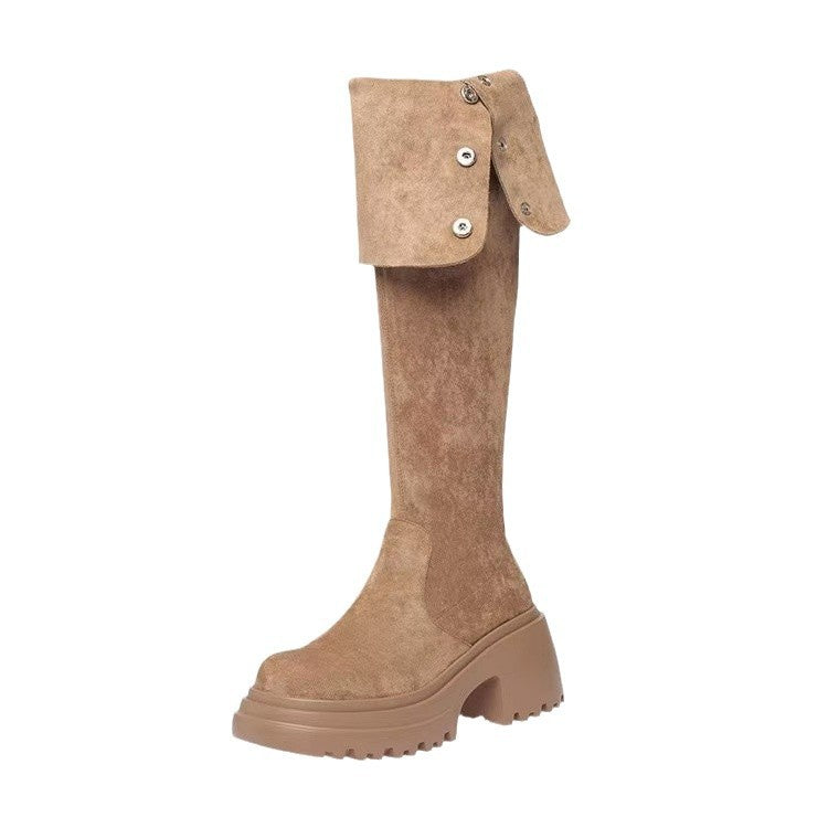 Women's Raise The Bottom Two-way Wear Over Knee Boots