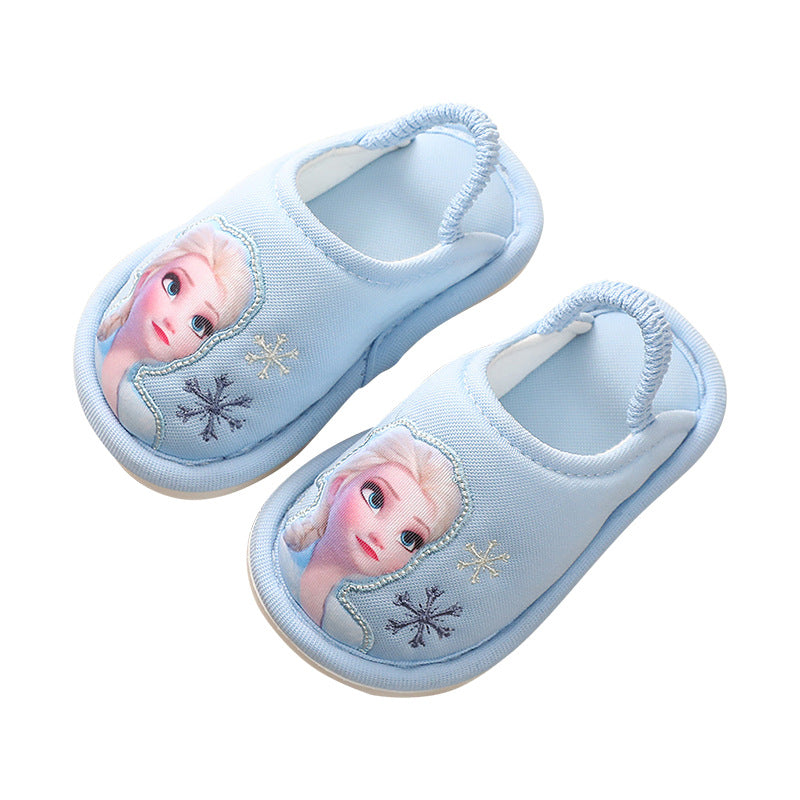 Children's Frozen Cotton Winter Thickened Warm Princess Kid's Shoes