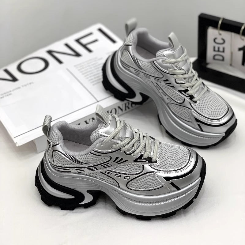 Women's Dad Thin Thick-soled Small Heightened Casual Shoes