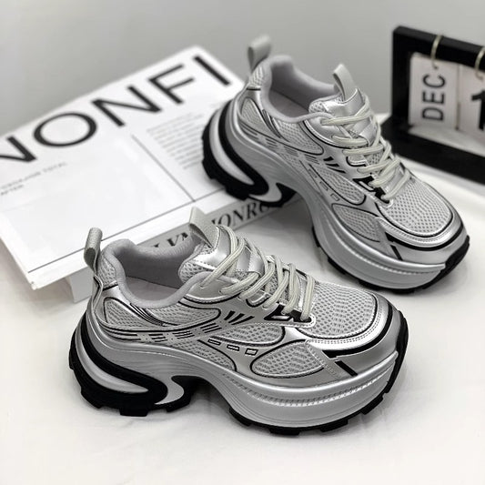Women's Dad Thin Thick-soled Small Heightened Casual Shoes