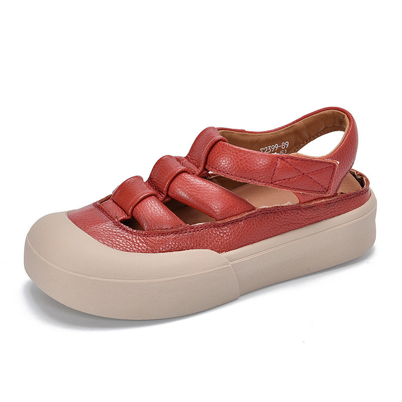 Price First Layer Cowhide Roman Summer Sandals