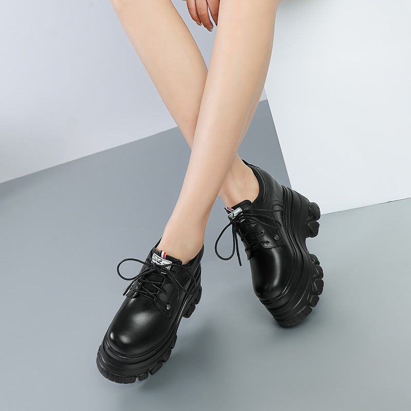 Women's Insole Deep Mouth Pumps Platform Genuine Women's Casual Shoes